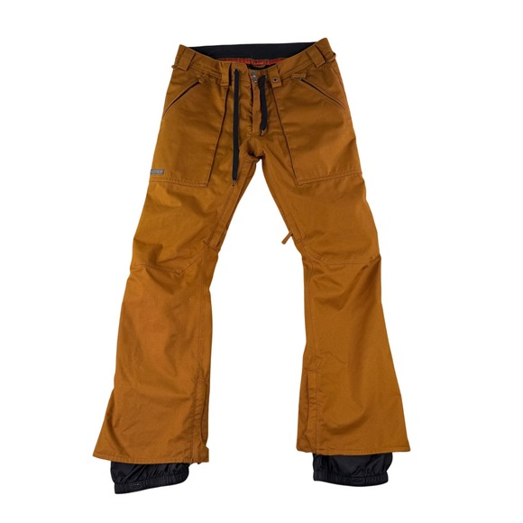 Burton Men's Large Snowboard Ski Pants DRYRIDE Burnt Orange Waterproof - Picture 1 of 14